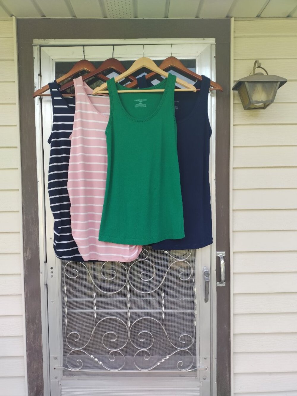Lot of 4 maternity tanks -- size Large
